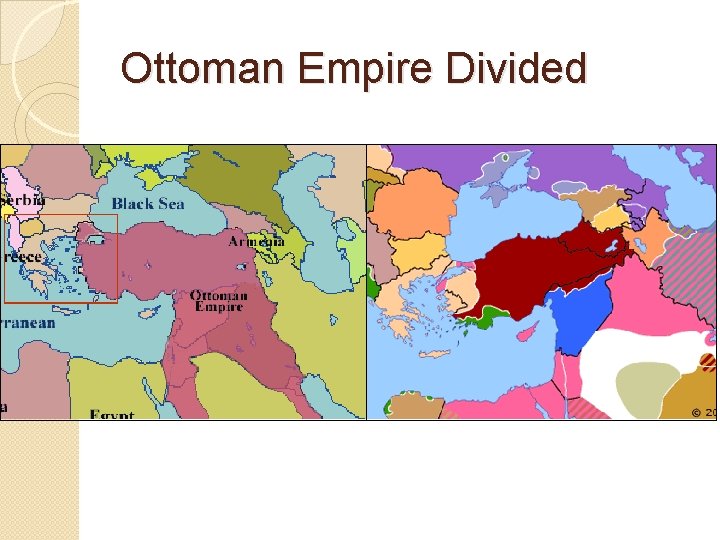 Ottoman Empire Divided 