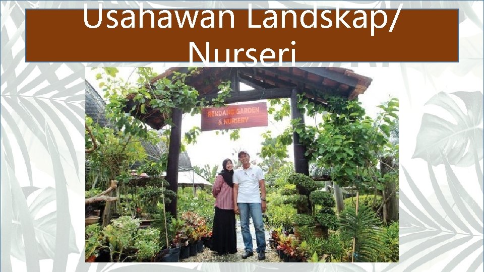 Usahawan Landskap/ Nurseri 