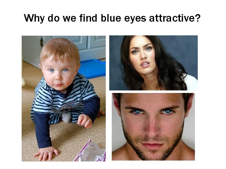 Why do we find blue eyes attractive? 