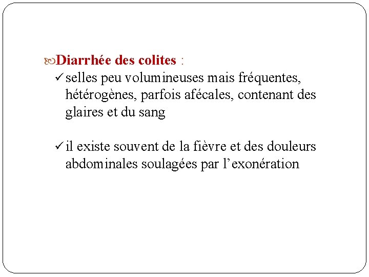 Diarrhees Chroniques De Lenfant Module De Pdiatrie Anne