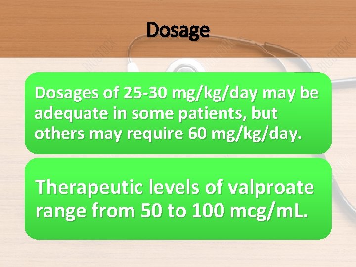 Dosages of 25 -30 mg/kg/day may be adequate in some patients, but others may