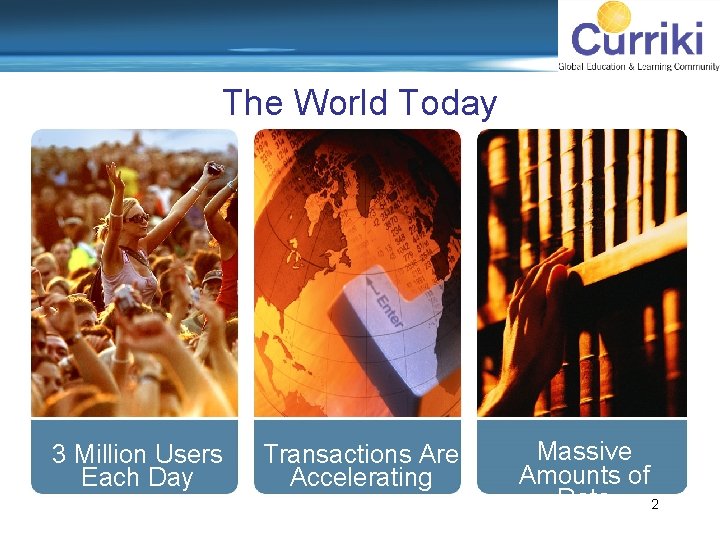 The World Today ions or Comments? 3 Million Users Each Day Transactions Are Accelerating