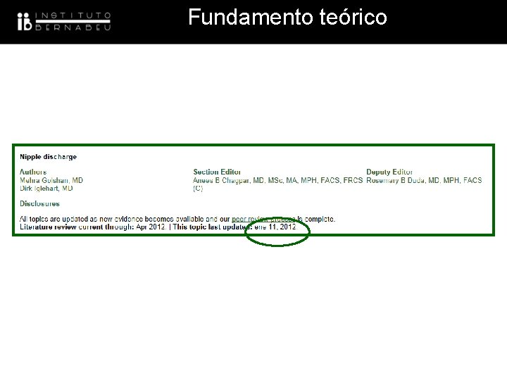 Fundamento teórico 