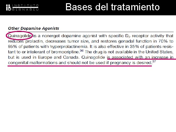 Bases del tratamiento 