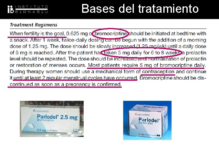 Bases del tratamiento 