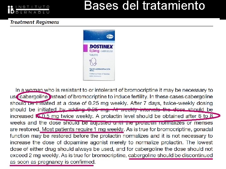 Bases del tratamiento 