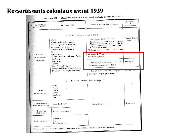Ressortissants coloniaux avant 1939 7 