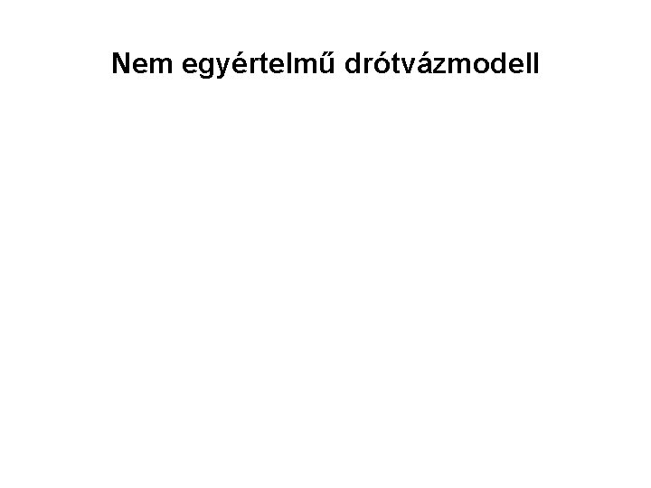 Nem egyértelmű drótvázmodell Nem egyértelmű drótvázmodell