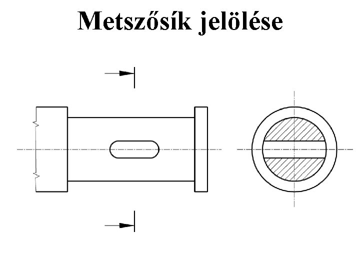 Metszősík jelölése Metszősík jelölése