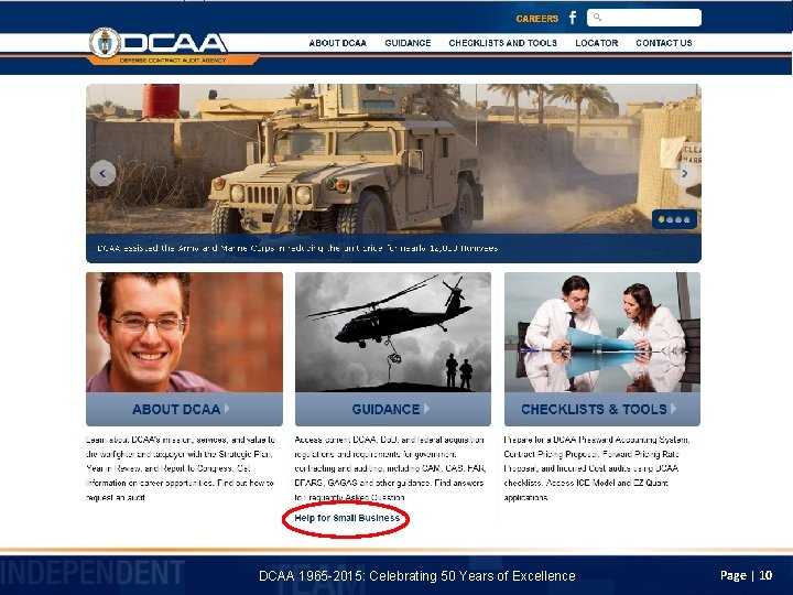 DCAA 1965 -2015: Celebrating 50 Years of Excellence Page | 10 