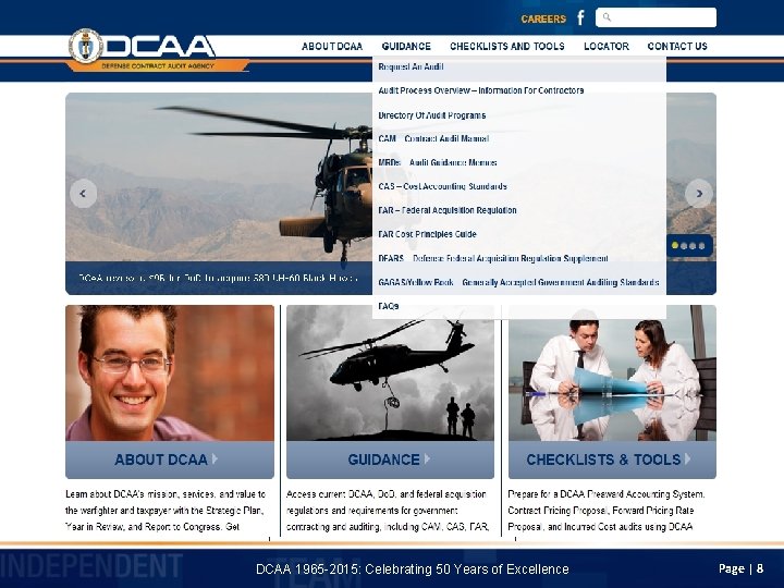 DCAA 1965 -2015: Celebrating 50 Years of Excellence Page | 8 