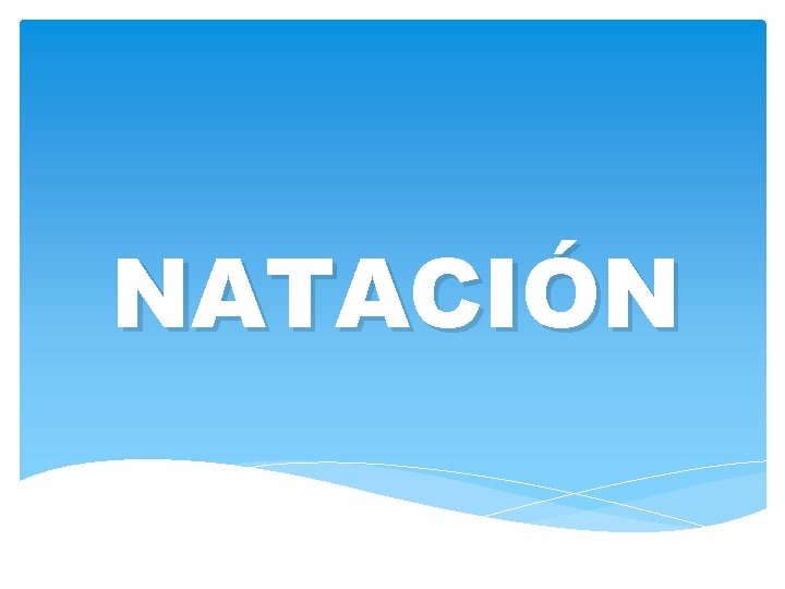 NATACIÓN 