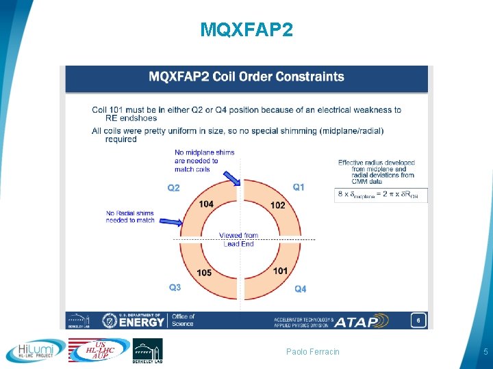MQXFAP 2 Paolo Ferracin 5 