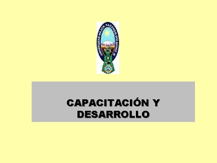 CAPACITACIÓN Y DESARROLLO 