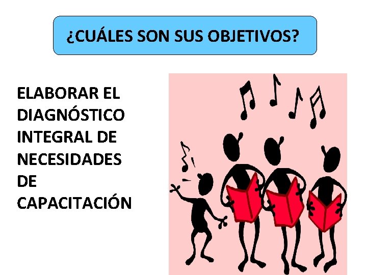 ¿CUÁLES SON SUS OBJETIVOS? ELABORAR EL DIAGNÓSTICO INTEGRAL DE NECESIDADES DE CAPACITACIÓN 