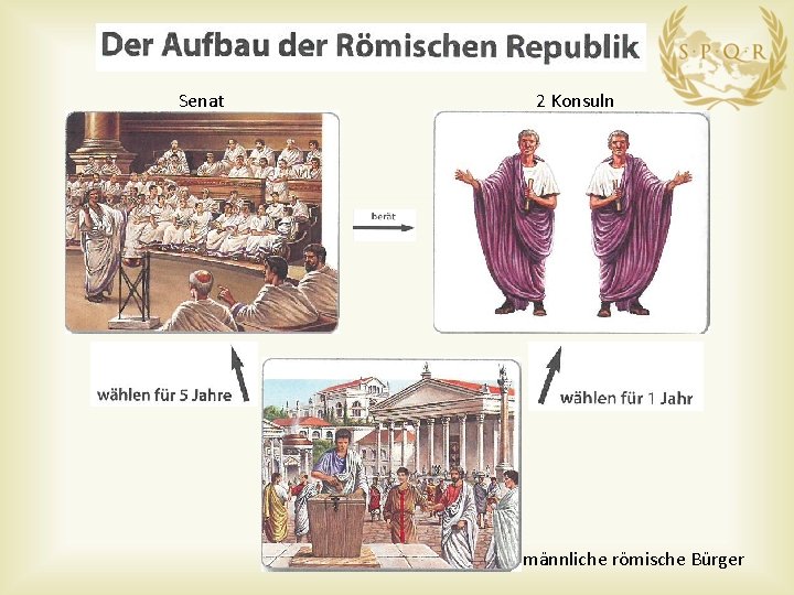 Senat 2 Konsuln männliche römische Bürger 