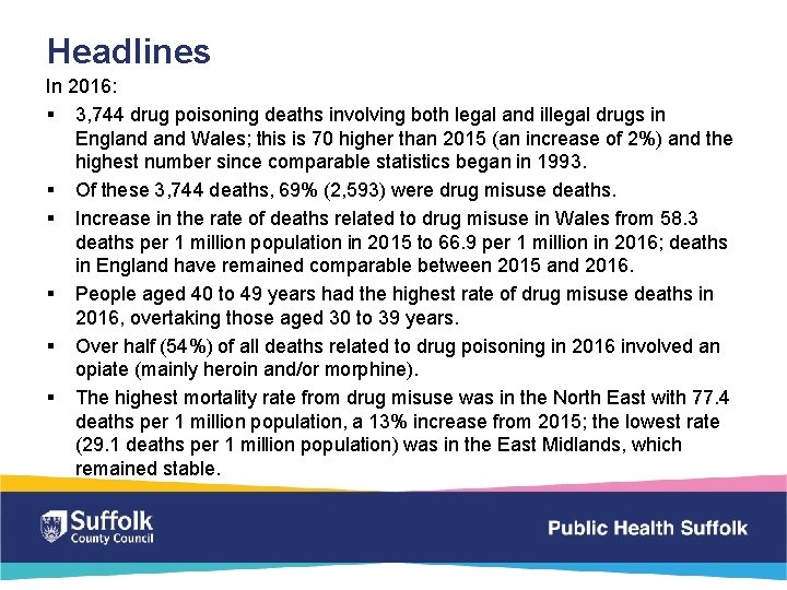 Headlines In 2016: § 3, 744 drug poisoning deaths involving both legal and illegal