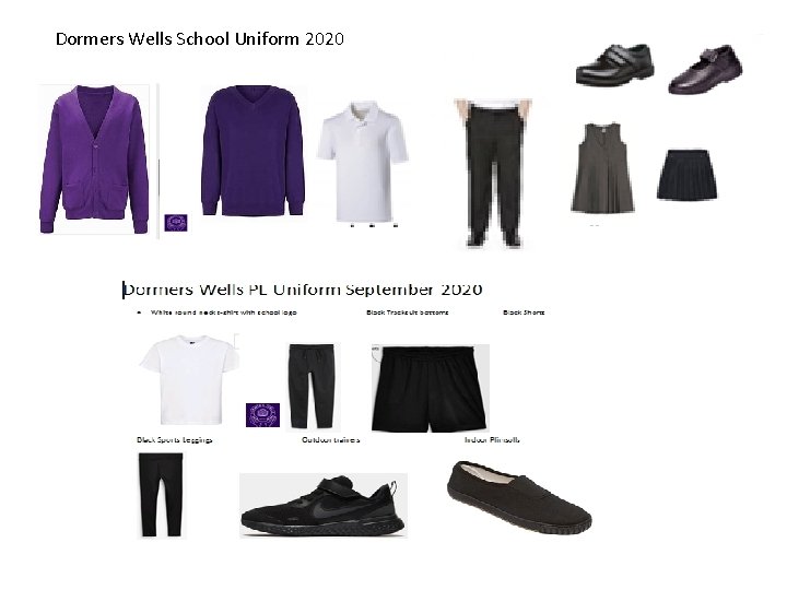 Dormers Wells School Uniform 2020 