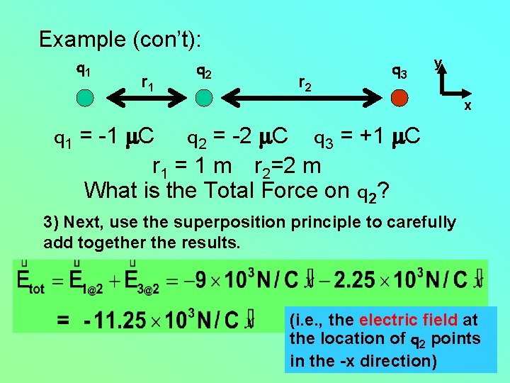 Example (con’t): q 1 r 1 q 2 r 2 q 3 y x