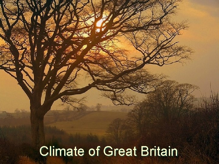 Climate of Great Britain 