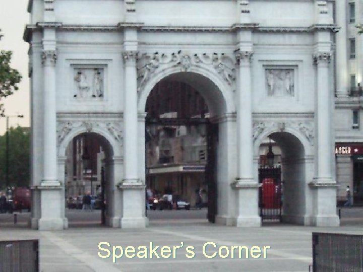 Speaker’s Corner 