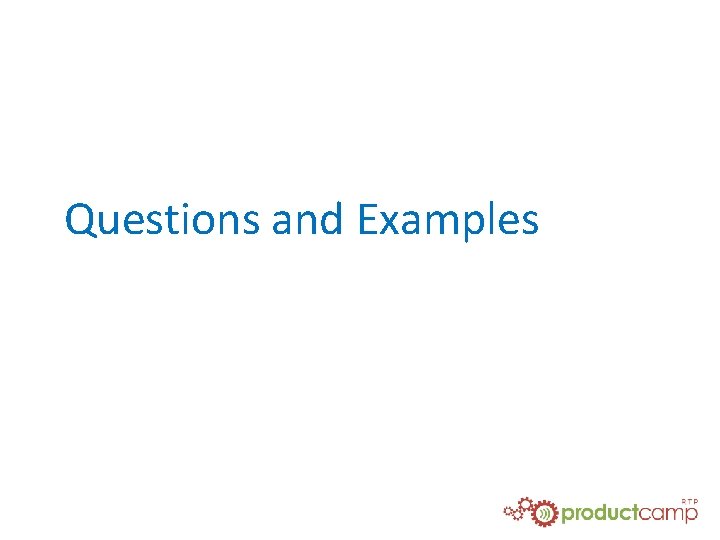 Questions and Examples 