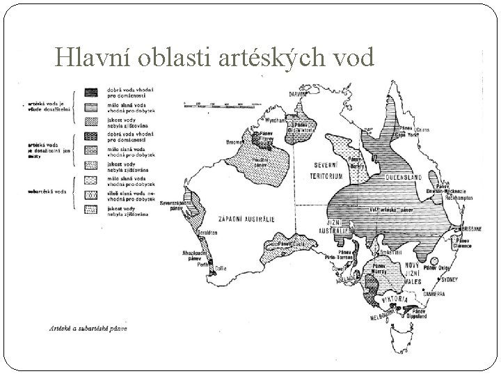 Hlavní oblasti artéských vod 