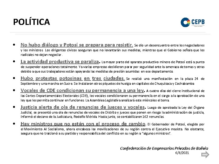 POLÍTICA • No hubo diálogo y Potosí se prepara resistir. Se dio un desencuentro