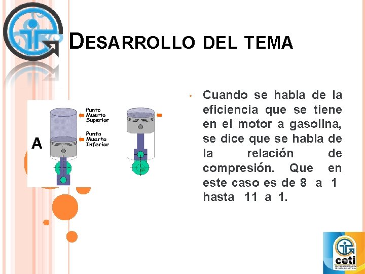 DESARROLLO DEL TEMA • Cuando se habla de la eficiencia que se tiene en