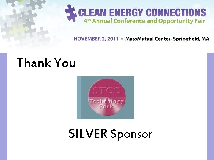 Thank You SILVER Sponsor 