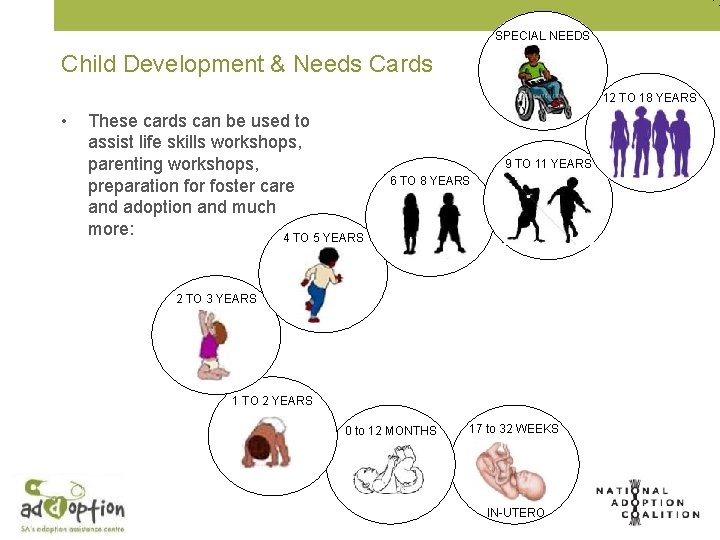 SPECIAL NEEDS Child Development & Needs Cards 12 TO 18 YEARS • These cards