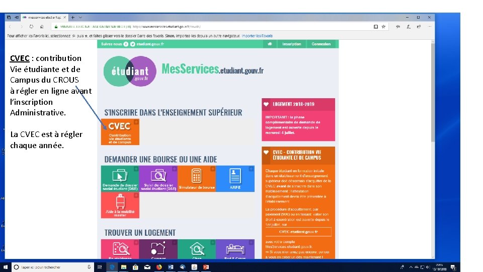 CVEC : contribution Vie étudiante et de Campus du CROUS à régler en ligne CVEC : contribution Vie étudiante et de Campus du CROUS à régler en ligne