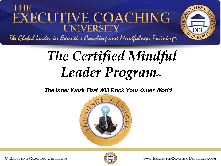 The Certified Mindful Leader Program ™ The Inner Work That Will Rock Your Outer