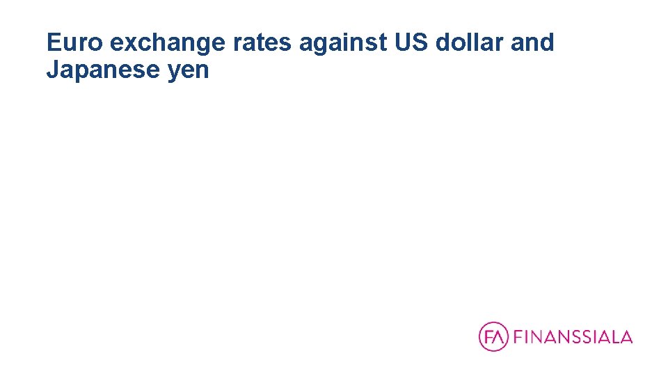 Euro exchange rates against US dollar and Japanese yen 