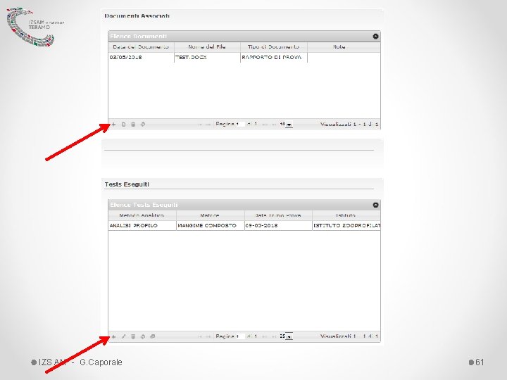 IZS AM - G. Caporale 61 