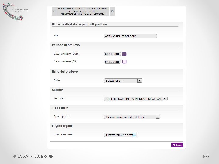 IZS AM - G. Caporale 77 