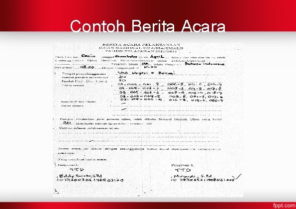 Contoh Berita Acara 