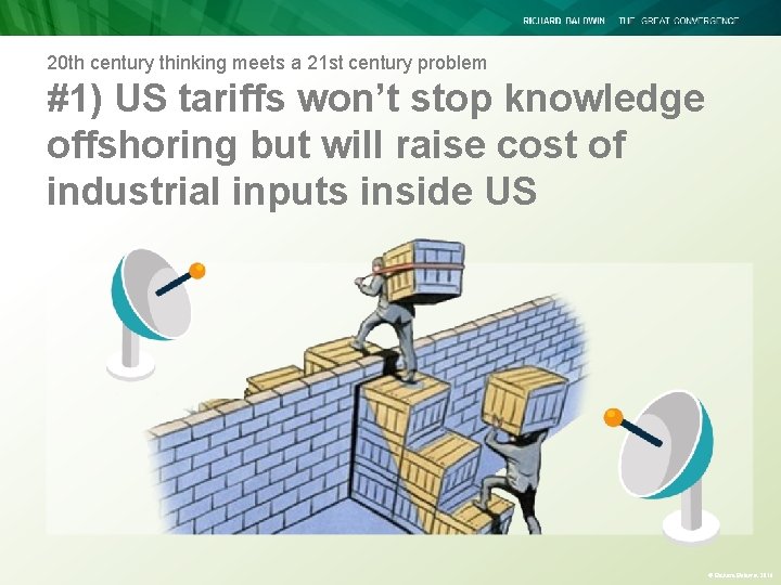 20 th century thinking meets a 21 st century problem #1) US tariffs won’t 20 th century thinking meets a 21 st century problem #1) US tariffs won’t