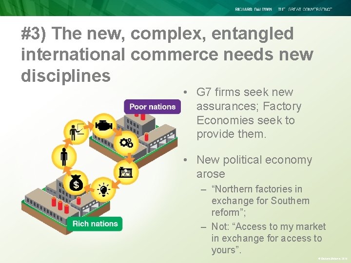 #3) The new, complex, entangled international commerce needs new disciplines • G 7 firms #3) The new, complex, entangled international commerce needs new disciplines • G 7 firms