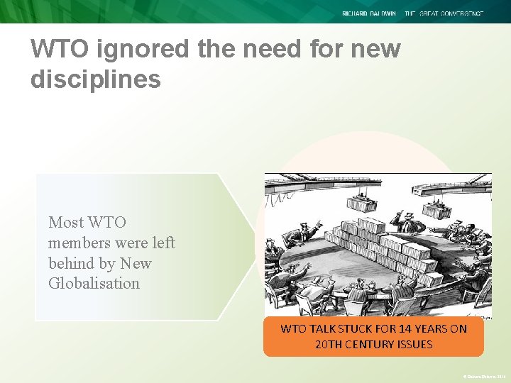 WTO ignored the need for new disciplines Most WTO members were left behind by WTO ignored the need for new disciplines Most WTO members were left behind by