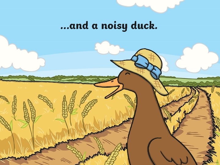 …and a noisy duck. 