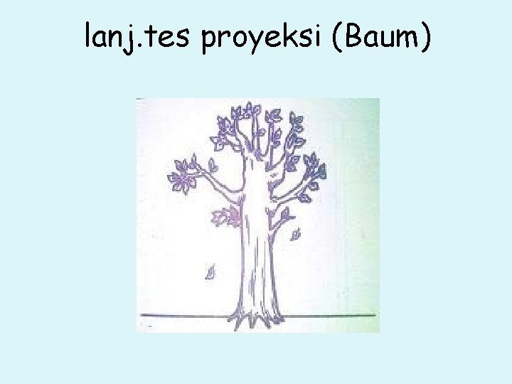 lanj. tes proyeksi (Baum) 