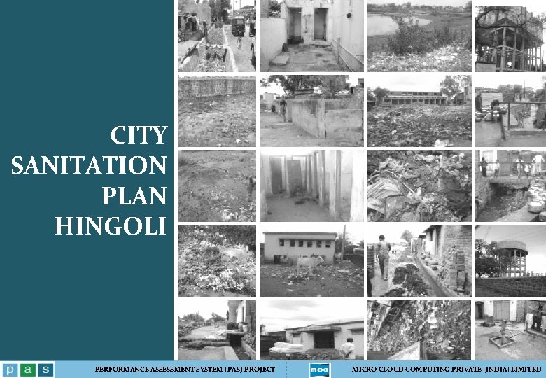 CITY SANITATION PLAN HINGOLI PERFORMANCE ASSESSMENT SYSTEM (PAS) PROJECT MICRO CLOUD COMPUTING PRIVATE (INDIA)