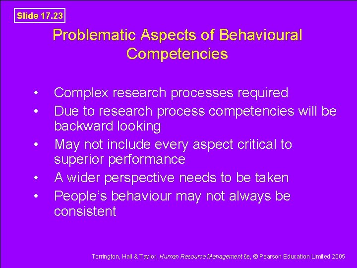 Slide 17. 23 Problematic Aspects of Behavioural Competencies • • • Complex research processes