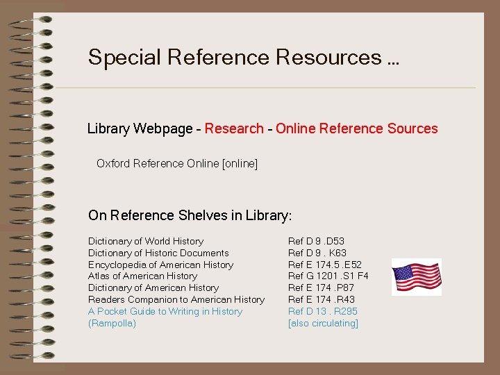 Special Reference Resources … Library Webpage – Research – Online Reference Sources Oxford Reference