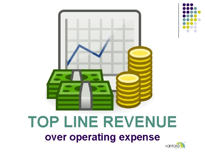 TOP LINE REVENUE over operating expense 