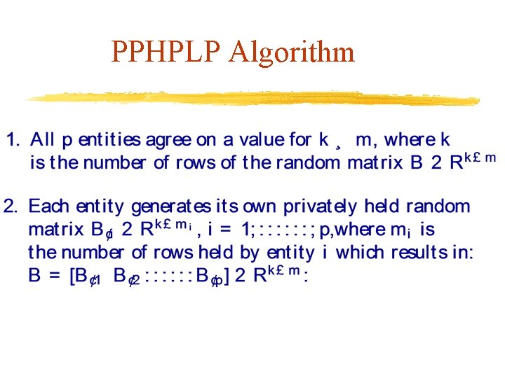 PPHPLP Algorithm 
