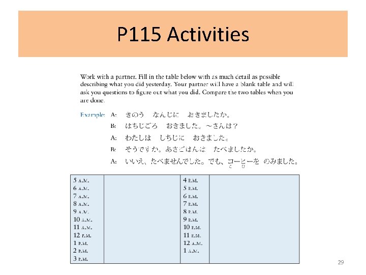 P 115 Activities 29 