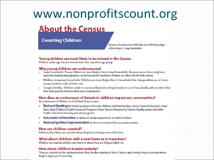 www. nonprofitscount. org 
