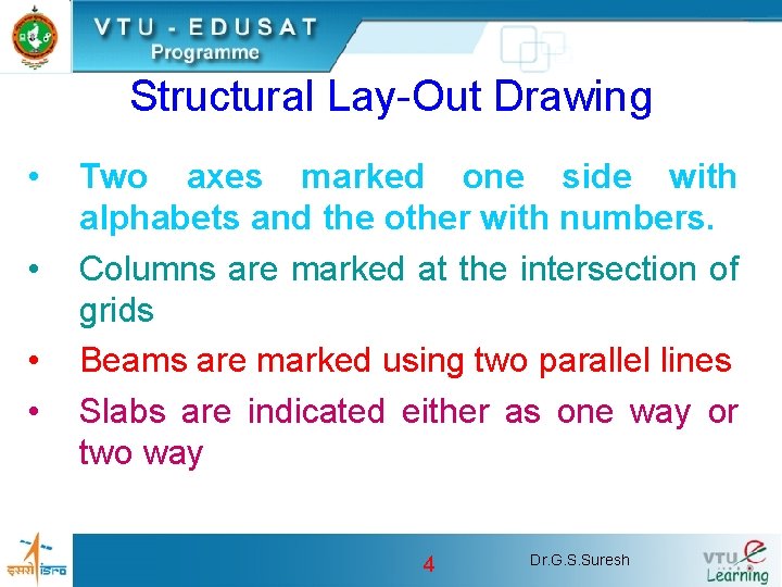Structural Lay-Out Drawing • • Two axes marked one side with alphabets and the